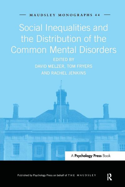 Produktbild: Social Inequalities and the Distribution of the Common Mental Disorders