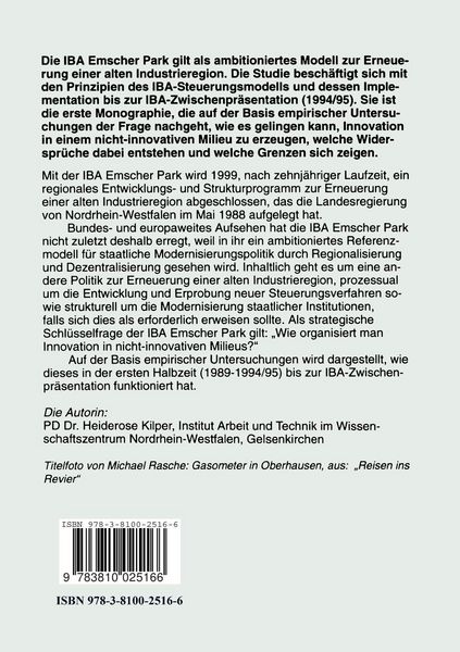 Produktbild: Die Internationale Bauausstellung Emscher Park