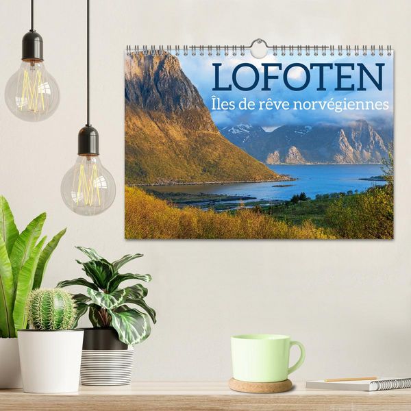 Produktbild: Lofoten - &Icirc;les de r&ecirc;ve norv&eacute;giennes (Calendrier mural 2026 DIN A4 vertical), CALVENDO calendrier mensuel