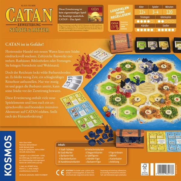 KOSMOS - Catan - Städte und Ritter - Erweiterung für 3-4 Spieler