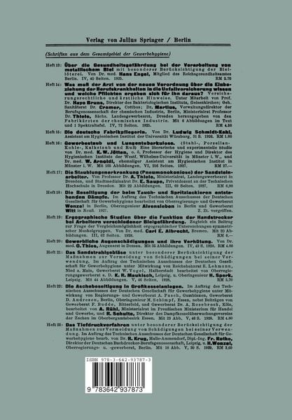 Produktbild: Internationale &Uuml;bersicht &uuml;ber Gewerbekrankheiten nach den Berichten der Gewerbeaufsichtsbeh&ouml;rden der Kulturl&auml;nder &uuml;ber die Jahre 1920 bis 1926