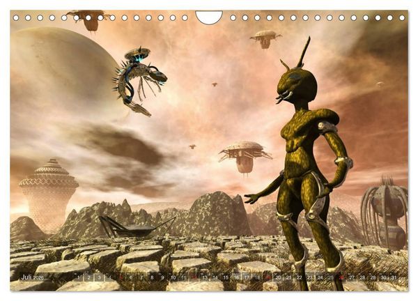 Produktbild: Planetare Traumwelten (Wandkalender 2026 DIN A4 quer), CALVENDO Monatskalender