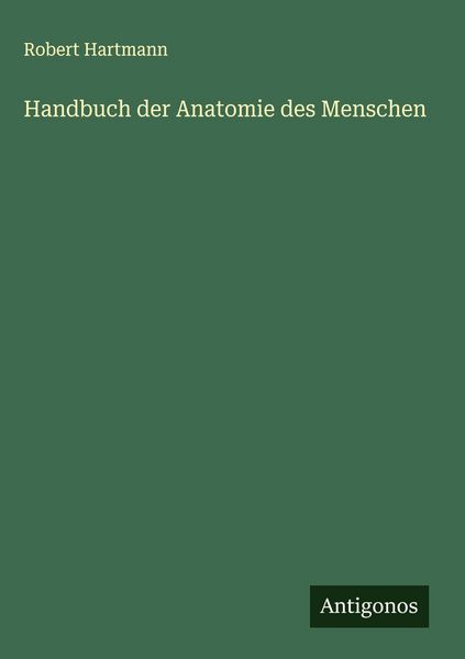 Produktbild: Handbuch der Anatomie des Menschen