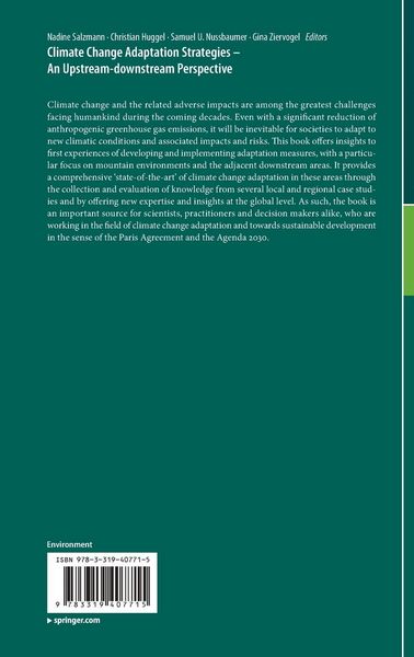 Produktbild: Climate Change Adaptation Strategies &ndash; An Upstream-downstream Perspective