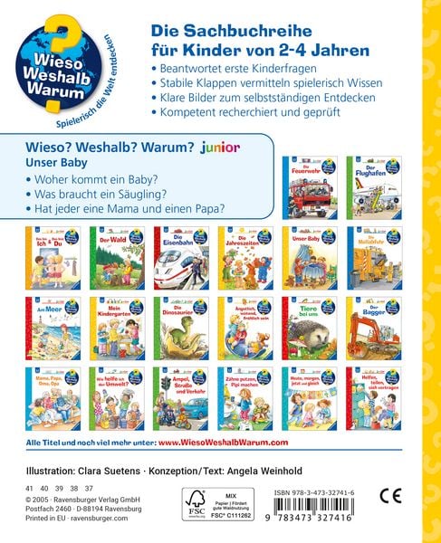 Produktbild: Unser Baby / Wieso? Weshalb? Warum? Junior Bd. 12
