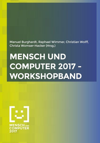 Produktbild: Mensch und Computer 2017 - Workshopband