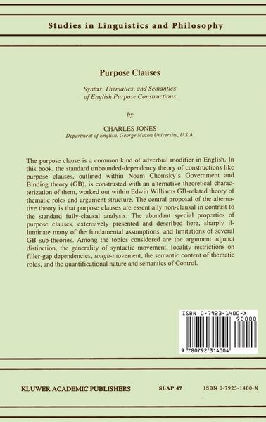 Produktbild: Purpose Clauses