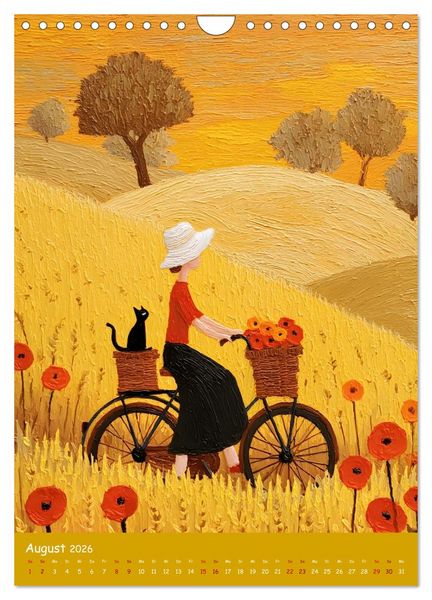 Produktbild: Folk Art Seasons (Wandkalender 2026 DIN A4 hoch), CALVENDO Monatskalender