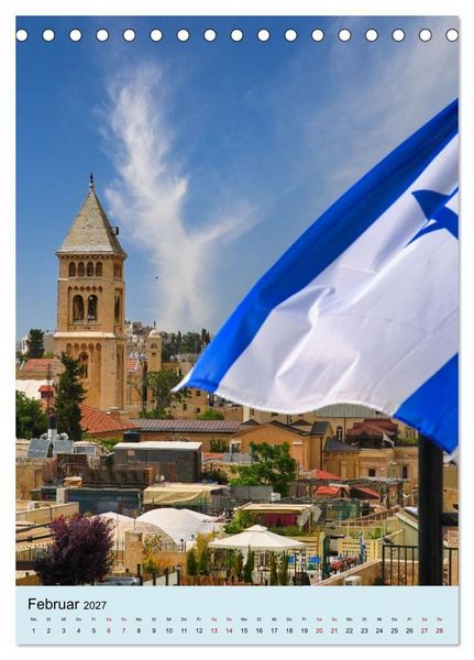 Produktbild: Evangelische Erl&ouml;serkirche Jerusalem (Tischkalender 2027 DIN A5 hoch), CALVENDO Monatskalender