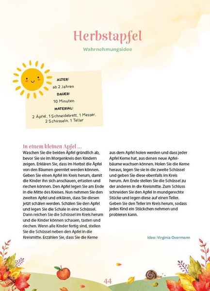 Produktbild: Sinnesspiele f&uuml;r den Krippen-Morgenkreis