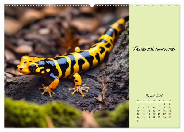 Produktbild: Heimische und exotische Amphibien (hochwertiger Premium Wandkalender 2026 DIN A2 quer), Kunstdruck in Hochglanz