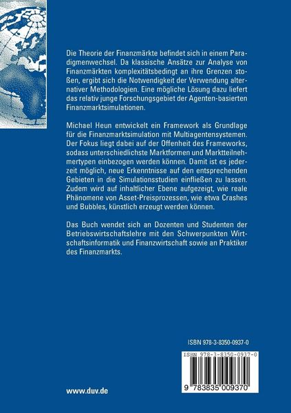 Produktbild: Finanzmarktsimulation mit Multiagentensystemen