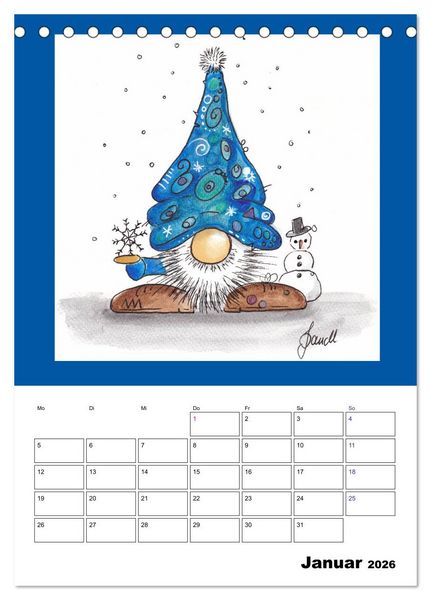 Produktbild: WichtelParade (Tischkalender 2026 DIN A5 hoch), CALVENDO Monatskalender