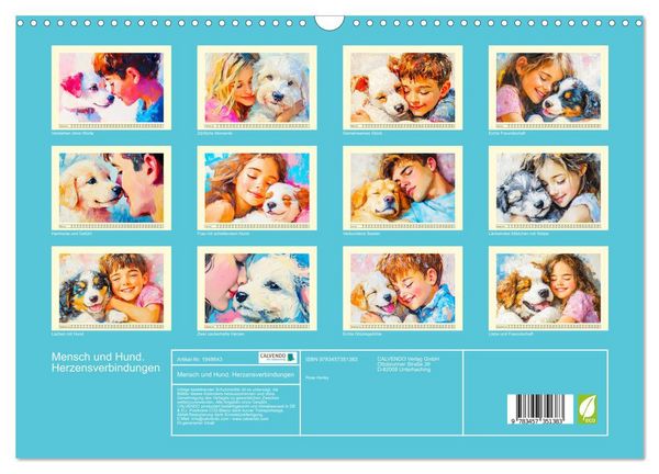 Produktbild: Mensch und Hund. Herzensverbindungen (Wandkalender 2026 DIN A3 quer), CALVENDO Monatskalender