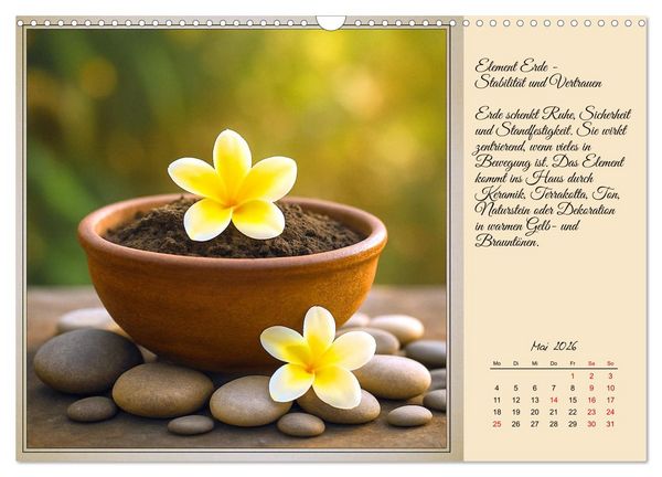 Produktbild: Feng Shui - Symbole f&uuml;r die Harmonie des Qi (Wandkalender 2026 DIN A3 quer), CALVENDO Monatskalender