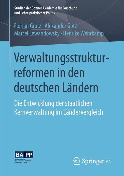 Produktbild: Verwaltungsstrukturreformen in den deutschen L&auml;ndern