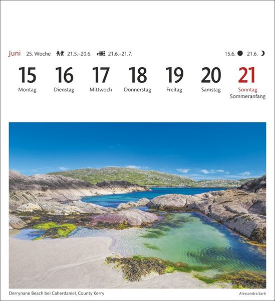 Produktbild: Irland Sehnsuchtskalender 2026 - Wochenkalender mit 53 Postkarten
