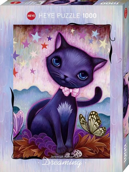 Heye - Standardpuzzle 1000 Teile - Dreaming Black Kitty