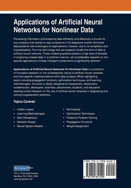 Produktbild: Applications of Artificial Neural Networks for Nonlinear Data