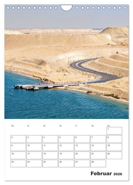 Produktbild: Suezkanal - Urlaubsplaner (Wandkalender 2026 DIN A4 hoch), CALVENDO Monatskalender