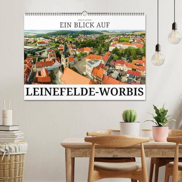Produktbild: Ein Blick auf Leinefelde-Worbis (Wandkalender 2026 DIN A2 quer), CALVENDO Monatskalender