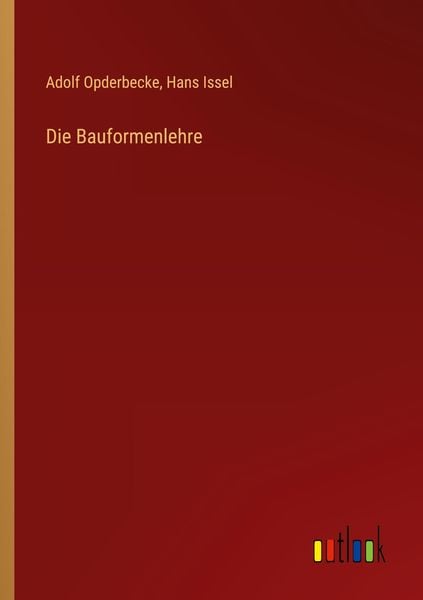 Produktbild: Die Bauformenlehre