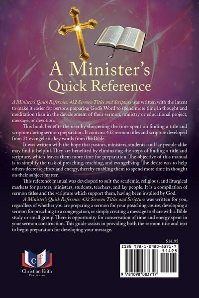 Produktbild: A Minister's Quick Reference