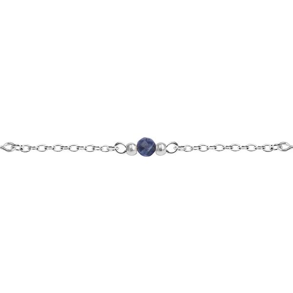 Produktbild: Armband - "Fines of nature" - versilbert - Blauer Sodalith