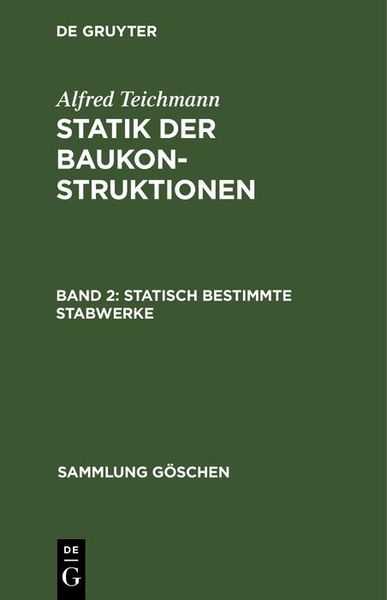 Produktbild: Statisch bestimmte Stabwerke