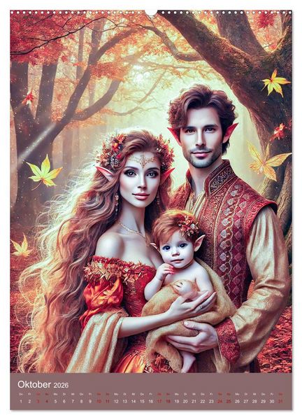 Produktbild: Mystische Welten, Fantasy Naturzauber (hochwertiger Premium Wandkalender 2026 DIN A2 hoch), Kunstdruck in Hochglanz