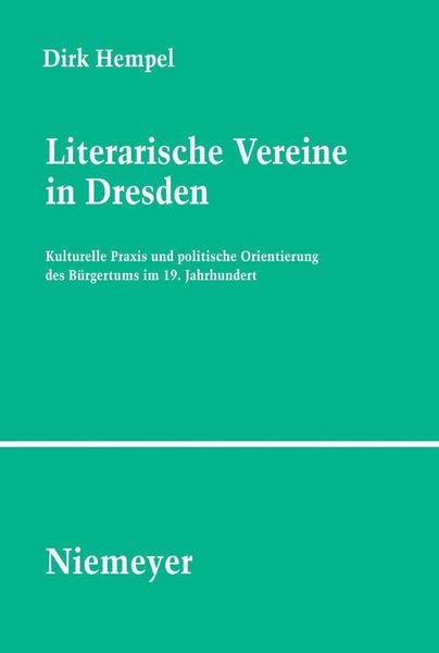Produktbild: Literarische Vereine in Dresden