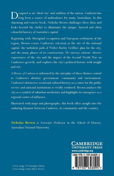 Produktbild: A History of Canberra