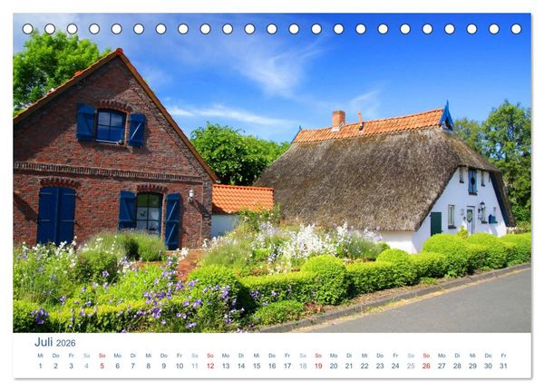 Produktbild: Nordenham und umzu 2026. Impressionen zwischen Weser und Wiesen (Tischkalender 2026 DIN A5 quer), CALVENDO Monatskalender