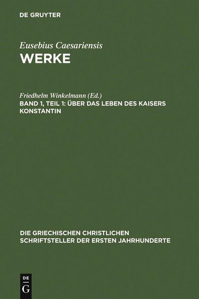 Produktbild: &Uuml;ber das Leben des Kaisers Konstantin