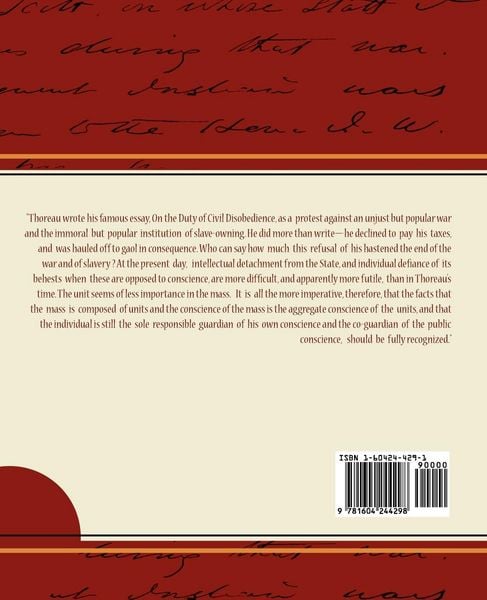 Produktbild: On the Duty of Civil Disobediance - Henry Thoreau