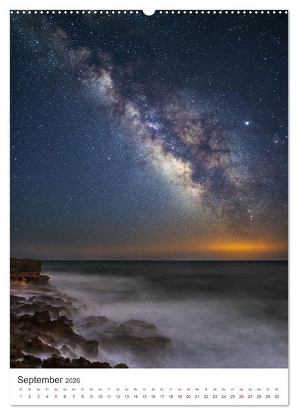 Produktbild: Milchstra&szlig;e - Unsere faszinierende Galaxie. (Wandkalender 2026 DIN A2 hoch), CALVENDO Monatskalender