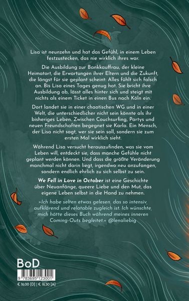 Produktbild: We Fell in Love in October
