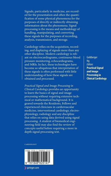 Produktbild: Practical Signal and Image Processing in Clinical Cardiology