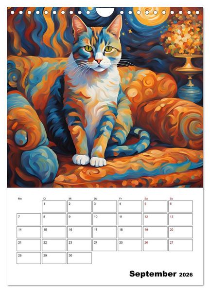 Produktbild: Katzenmagie (Wandkalender 2026 DIN A4 hoch), CALVENDO Monatskalender