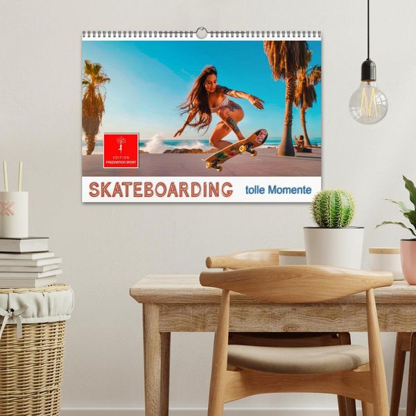 Produktbild: Skateboarding - tolle Momente (Wandkalender 2026 DIN A3 quer), CALVENDO Monatskalender