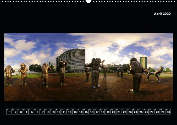 Produktbild: Vancouver / Kanada in faszinierender 360&deg; Panorama-Photographie (Premium, hochwertiger DIN A2 Wandkalender 2020, Kunstdruck in Hochglanz)