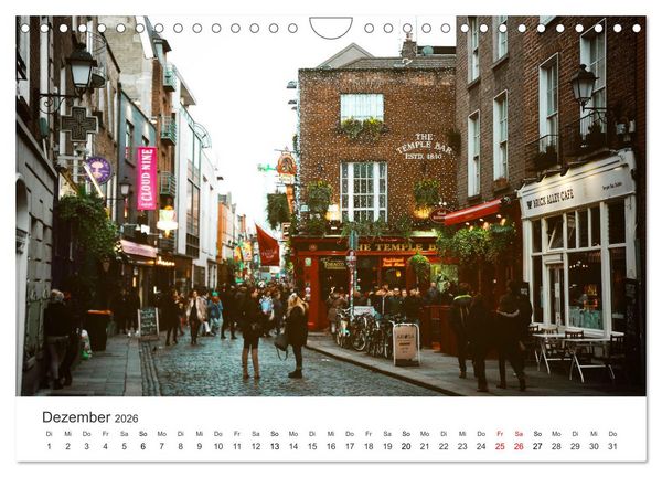 Produktbild: Dublin - Irlands beeindruckende Hauptstadt. (Wandkalender 2026 DIN A4 quer), CALVENDO Monatskalender