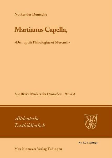 Produktbild: Martianus Capella, 'De nuptiis Philologiae et Mercurii'