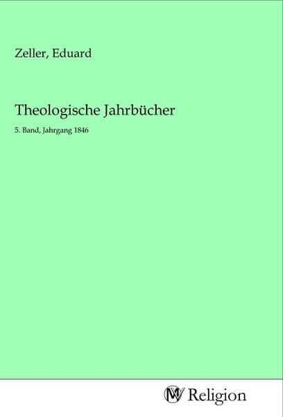 Produktbild: Theologische Jahrb&uuml;cher