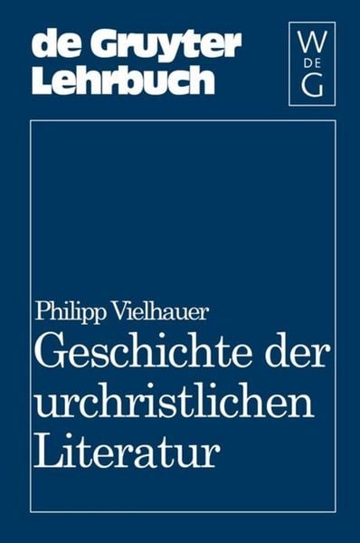 Produktbild: Geschichte der urchristlichen Literatur