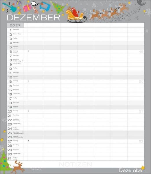 Produktbild: Multiplaner - Colour your time 2027