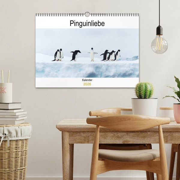Produktbild: Pinguinliebe (Wandkalender 2026 DIN A3 quer), CALVENDO Monatskalender