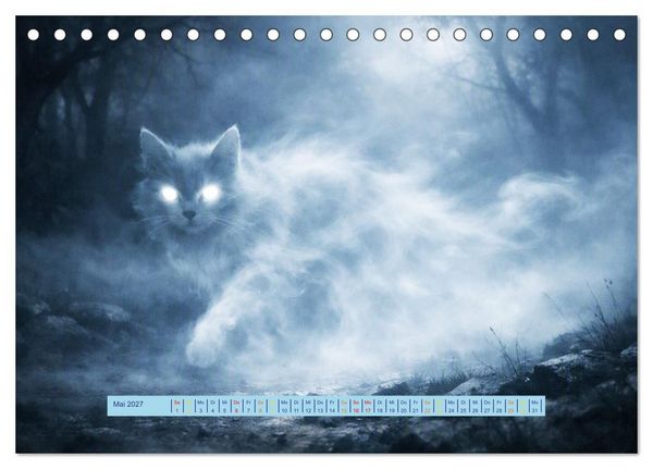 Produktbild: UNsichtbare Tiere - Eine poetische Sammlung aus Licht, Nebel und Fantasie (Tischkalender 2027 DIN A5 quer), CALVENDO Monatskalender