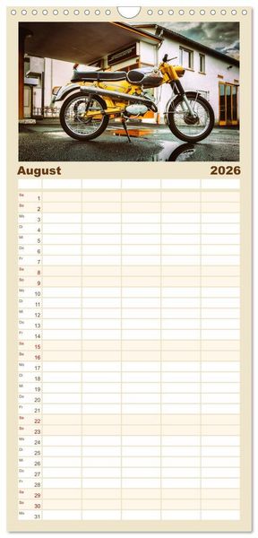 Produktbild: Familienplaner 2026 - Z&uuml;ndapp-Tr&auml;ume mit 5 Spalten (Wandkalender, 21 x 45 cm) CALVENDO