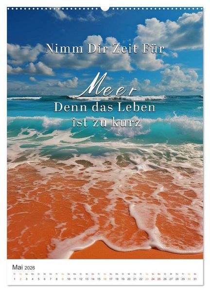 Produktbild: Meine Auszeit f&uuml;r die Seele (Wandkalender 2026 DIN A2 hoch), CALVENDO Monatskalender